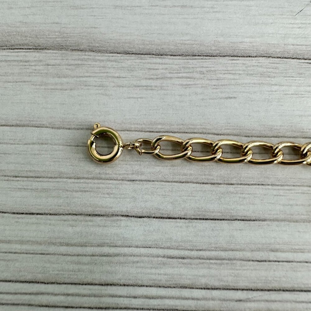 Vintage Gold Tone Ballet Charm Bracelet - Picture 2 of 6
